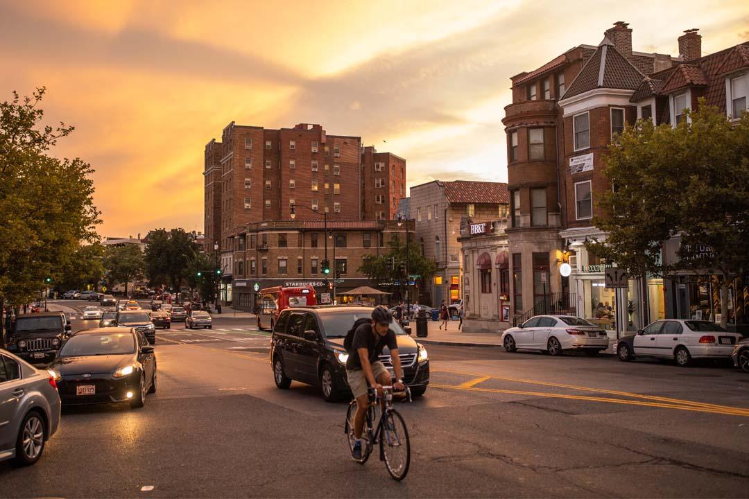 Adams Morgan neighborhood photo at sunset